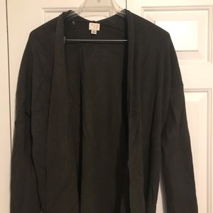 ANDEAWY Green open sweater cardigan